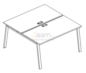 Мебель для персонала Рабочая станция на металлокаркасе TRE Б3 176 БП